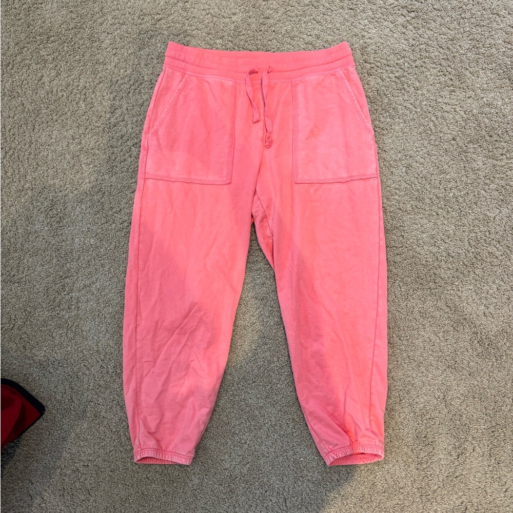 Aerie coral joggers size L